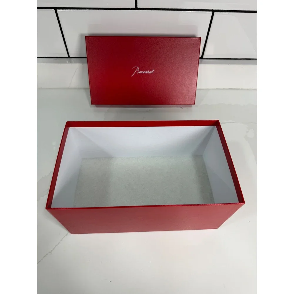 Baccarat Red Empty Gift Presentation Storage Box 10